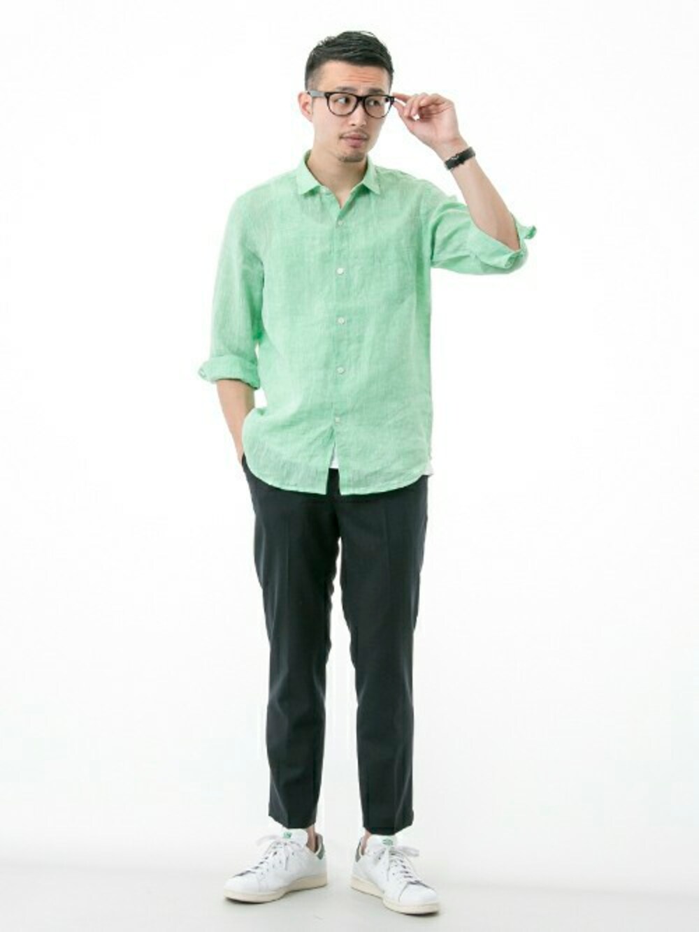 kondoさんの「UR LINEN 7/S SHIRTS（URBAN RESEARCH）」を使ったコーディネート