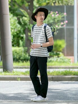 kondoさん（メンズ・180cm）の夏コーディネート