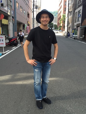 kondoさん（メンズ・180cm）の夏コーディネート