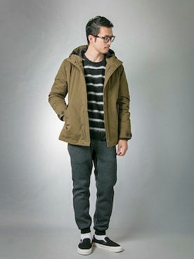 「URBAN RESEARCH（アーバンリサーチ）のアイテム（ミリタリージャケット）」を使った、kondoさん（メンズ・180cm）の秋コーディネート