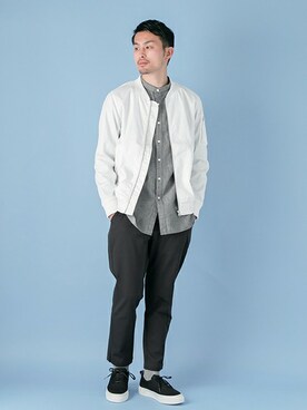 「URBAN RESEARCH（アーバンリサーチ）のアイテム（MA-1）」を使った、kondoさん（メンズ・180cm）の冬コーディネート