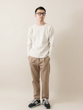 「URBAN RESEARCH（アーバンリサーチ）のアイテム（スニーカー）」を使った、kondoさん（メンズ・180cm）の春コーディネート