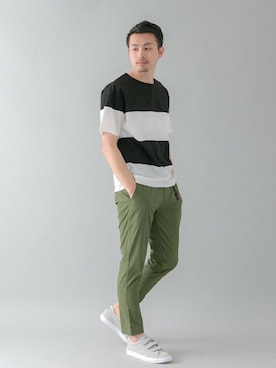 「URBAN RESEARCH（アーバンリサーチ）のアイテム（スニーカー）」を使った、kondoさん（メンズ・180cm）の春コーディネート