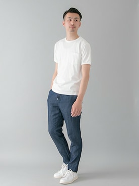 「URBAN RESEARCH（アーバンリサーチ）のアイテム（スニーカー）」を使った、kondoさん（メンズ・180cm）の春コーディネート