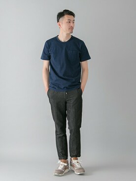 「URBAN RESEARCH（アーバンリサーチ）のアイテム（スニーカー）」を使った、kondoさん（メンズ・180cm）の春コーディネート
