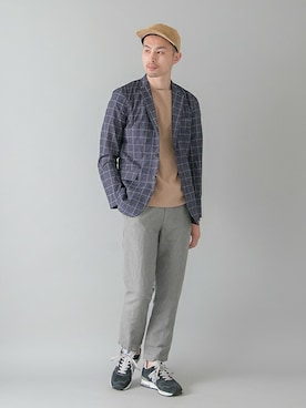 「URBAN RESEARCH（アーバンリサーチ）のアイテム（スニーカー）」を使った、kondoさん（メンズ・180cm）の春コーディネート