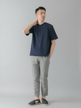 「URBAN RESEARCH（アーバンリサーチ）のアイテム（サンダル）」を使った、kondoさん（メンズ・180cm）の春コーディネート