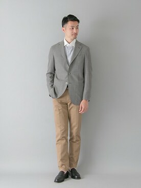 「URBAN RESEARCH（アーバンリサーチ）のアイテム（スーツジャケット）」を使った、kondoさん（メンズ・180cm）の春コーディネート