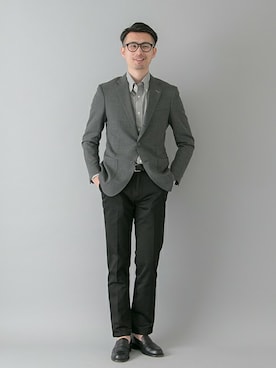 「URBAN RESEARCH（アーバンリサーチ）のアイテム（スーツジャケット）」を使った、kondoさん（メンズ・180cm）の春コーディネート