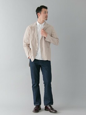 「URBAN RESEARCH（アーバンリサーチ）のアイテム（スーツジャケット）」を使った、kondoさん（メンズ・180cm）の夏コーディネート