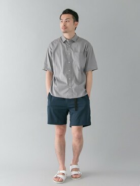 「コンフォートサンダル」｜kondoさん（メンズ・180cm）の夏コーディネート