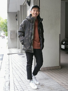 「URBAN RESEARCH（アーバンリサーチ）のアイテム（ダウンジャケット/コート）」を使った、kondoさん（メンズ・180cm）の秋コーディネート