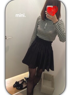 「前髪ぱっつん」｜みねさん（レディース・163cm・20代）の秋コーディネート