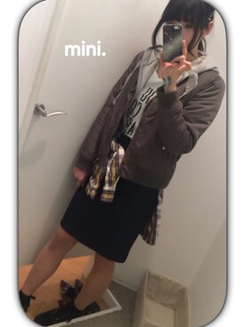 「Marblee（マー ブリー）のアイテム（ジャケット/アウター）」を使った、みねさん（レディース・164cm）の春コーディネート