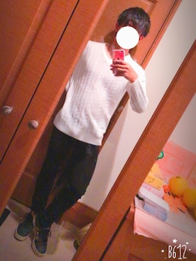 「SOYOUS（ソユーズ）のアイテム（ニット/セーター）」を使った、歩夢さん（メンズ・172cm）の秋コーディネート