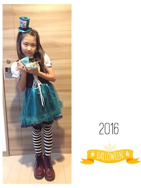 「MADHATTER（マッドハッター）のアイテム」を使った、yuzuさん（キッズ・125cm）の秋コーディネート