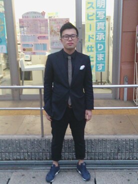 くちびるはんさん（メンズ・175cm）の春コーディネート