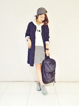 「RAY CASSIN（レイカズン）のアイテム（スカート）」を使った、さゆぴすさん（レディース・165cm）の冬コーディネート