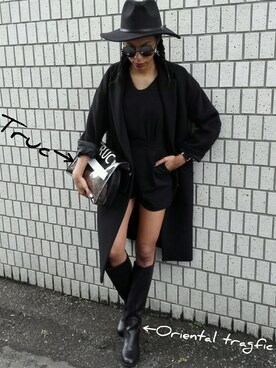 BLVCKVOGUEさん（レディース・170cm）の冬コーディネート