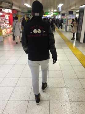 「fuct（ファクト）のアイテム（ジャケット/アウター）」を使った、kasaさん（メンズ・175cm）の冬コーディネート