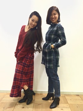 「45R（フォーティファイブアール）のアイテム（ワンピース/ドレス）」を使った、Chihiro Washidaさん（レディース・155cm）の秋コーディネート