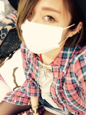 「BACK NUMBER（バックナンバー）のアイテム（シャツワンピース）」を使った、つんさん（レディース・155cm）の春コーディネート