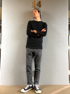 「LEMINOR（ルミノール）のアイテム」を使った、くるまやさん（メンズ・165cm）の秋コーディネート