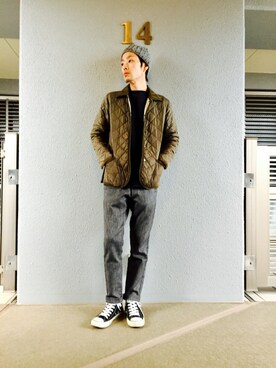 「LEMINOR（ルミノール）のアイテム」を使った、くるまやさん（メンズ・165cm）の冬コーディネート