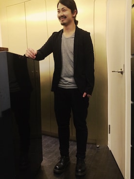 「アイテム（セットアップ）」を使った、TAIKIさん（メンズ・165cm）の春コーディネート