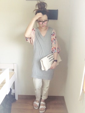 「おめかしコーデ」｜あさみさん（レディース・162cm）の春コーディネート
