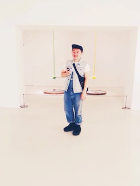 「TOPMAN（トップマン）のアイテム（デニムジャケット）」を使った、Gaudyさん（メンズ・168cm）の春コーディネート