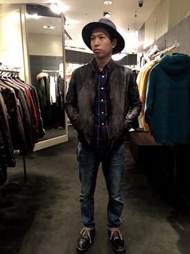 「No,No,Yes!（ノーノーイエス）のアイテム」を使った、にっしーさん（メンズ・175cm）の秋コーディネート