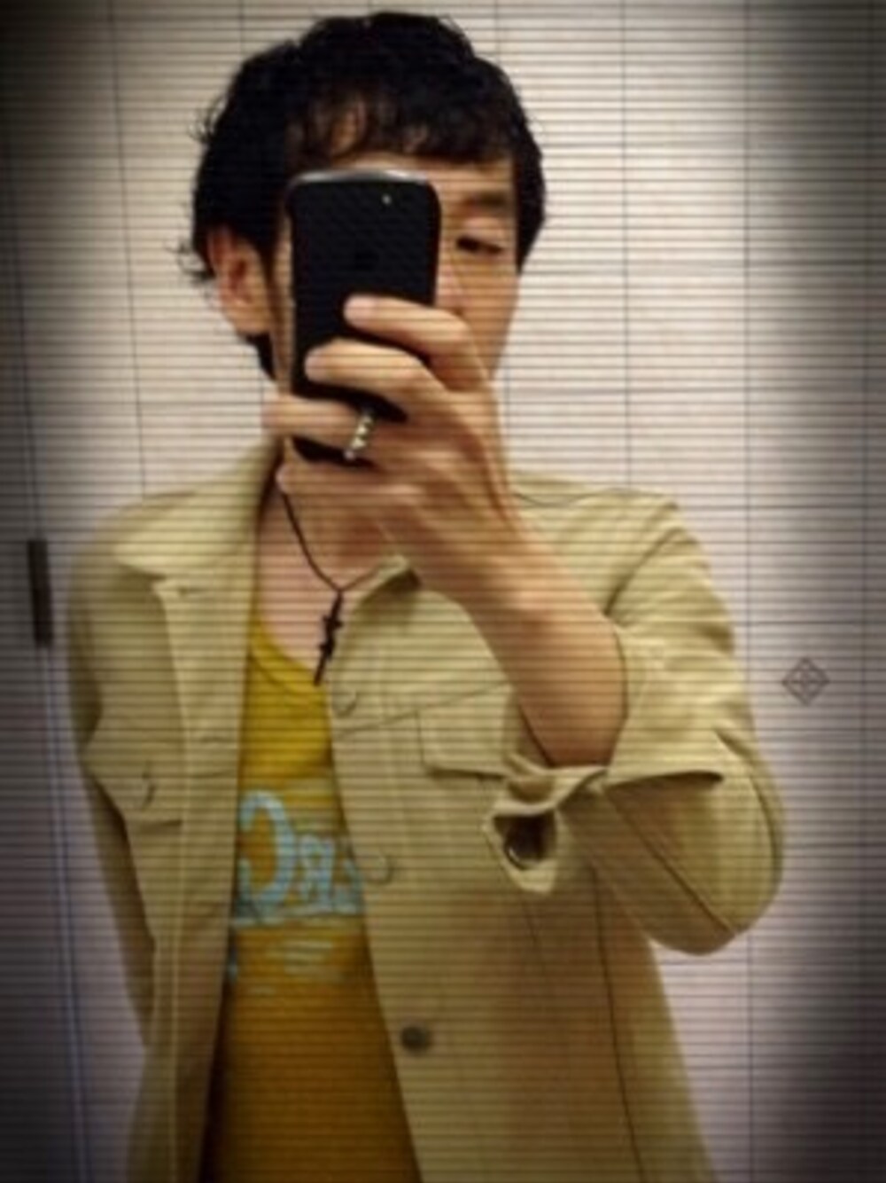 「JOHN LAWRENCE SULLIVAN accessoryのアイテム（デニムジャケット、ベージュ系）」を使った、8bさん（メンズ・168cm）の春コーディネートの1枚目の写真
