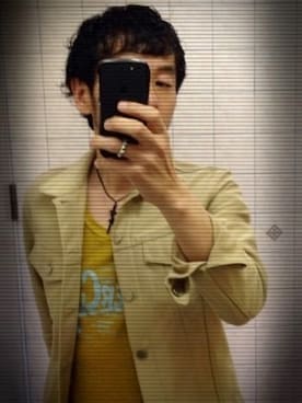 「JOHN LAWRENCE SULLIVAN accessory（ジョンローレンスサリバンアクセサリー）のアイテム（ジャケット/アウター）」を使った、8bさん（メンズ・168cm）の春コーディネート