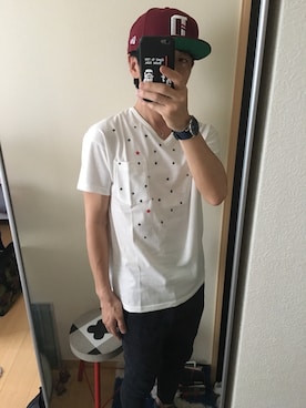 「SHIPS（シップス）のアイテム（アナログ腕時計）」を使った、8bさん（メンズ・168cm）の夏コーディネート