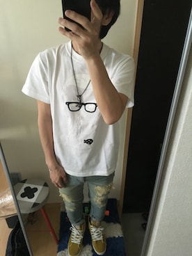 「Lee×Cher（リー×シェル）のアイテム」を使った、8bさん（メンズ・168cm）の夏コーディネート