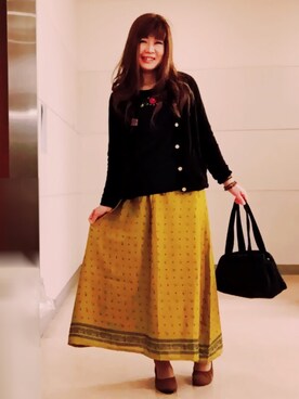 「ESPERANZA（エスペランサ）のアイテム（バレエシューズ）」を使った、Ryoさん（レディース・161cm）の春コーディネート
