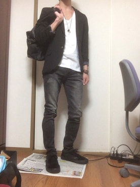 「HVC（エイチブイシー）のアイテム（バッグ）」を使った、霜雪さん（メンズ・167cm）の夏コーディネート