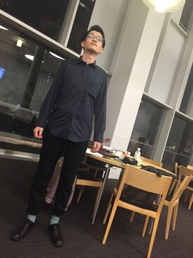 「サッカー」｜「アイテム（ブーツ）」を使った、anpan0401さん（メンズ・177cm）の秋コーディネート