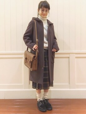 waragaiさんの「【Morris & Sons】ジーロンラムタートルネックセーター　WOMEN」を使ったコーディネート