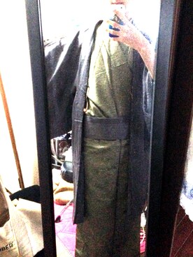 「アイテム（浴衣、グリーン系）」を使った、無為さん（メンズ・175cm）の夏コーディネート