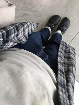 「アイテム（シャツワンピース）」を使った、もちぷよさん（レディース・152cm・20代）の秋コーディネート
