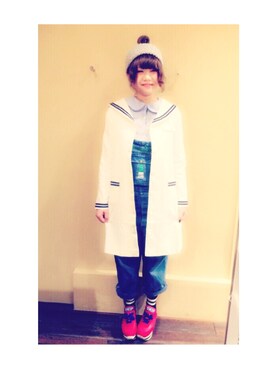 「sango（sango）のアイテム（その他アウター）」を使った、マロさん（レディース・164cm）の春コーディネート