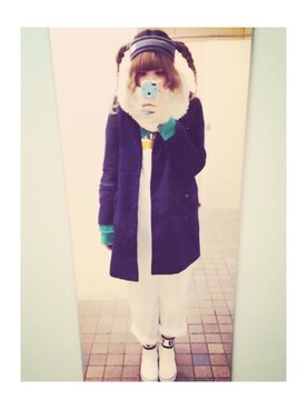 「sango（sango）のアイテム（サロペット/オーバーオール）」を使った、マロさん（レディース・164cm）の春コーディネート