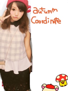 「SNIDEL（スナイデル）のアイテム（その他）」を使った、minyoさん（レディース・150cm）の秋コーディネート