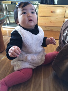 「西松屋」｜「アイテム（アクセサリー）」を使った、yukkii27さん（レディース・161cm）の冬コーディネート