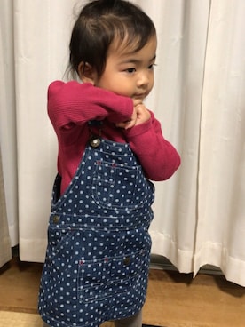 「BOBSON（ボブソン）のアイテム（オールインワン・サロペット）」を使った、yukkii27さん（レディース・161cm）の秋コーディネート
