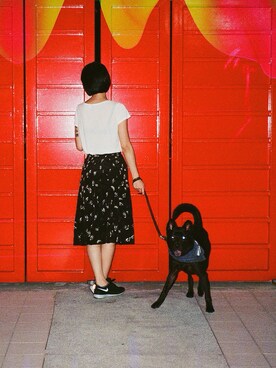 「nonnative（ノンネイティブ）のアイテム」を使った、Monsha Wongさん（レディース・160cm）の夏コーディネート