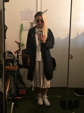 「ZALORA（-）のアイテム（ジャケット/アウター）」を使った、Monsha Wongさん（レディース・160cm）の秋コーディネート