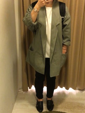 「オリエンタルトラフィック」｜「アイテム（その他アウター）」を使った、ka☺︎さん（レディース・153cm）の秋コーディネート